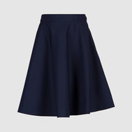 Трикотажная юбка с карманами, синий цвет
