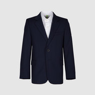 Пиджак с накладными карманами, темно-синий цвет