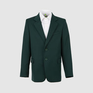Приталенный пиджак на жаккардовой подкладке, зеленый цвет