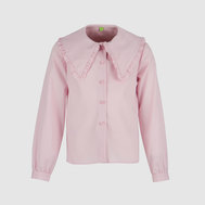 Блузка с широким воротником, розовый цвет