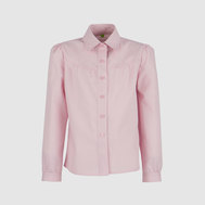 Блузка с потайной застежкой, розовый цвет