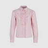 Блузка с оборками, розовый цвет