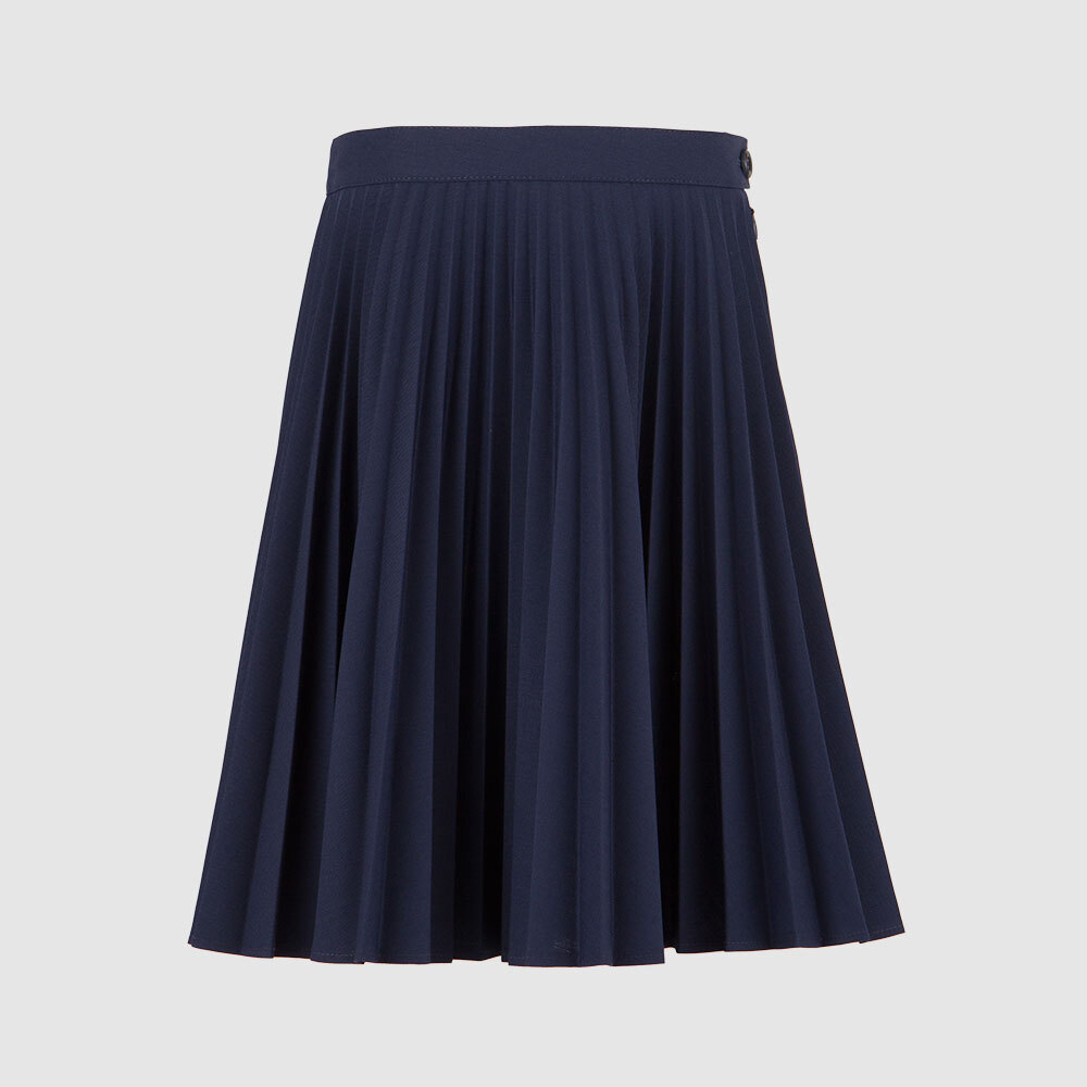 Юбка на резинке со складками из ткани повышенной износостойкости