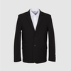 Пиджак полуприлегающего силуэта из ткани повышенной износостойкости, черный цвет