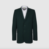 Пиджак полуприлегающего силуэта из ткани повышенной износостойкости, зеленый цвет