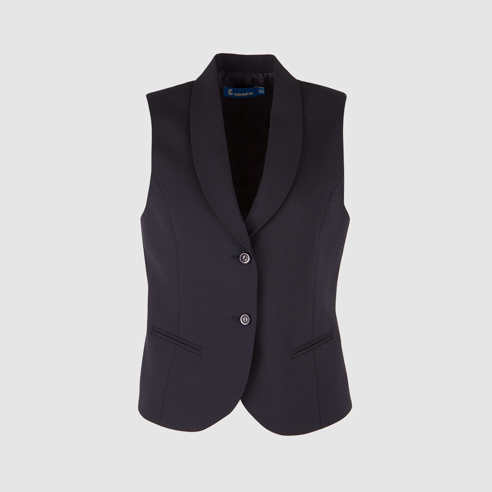 Жилет со вставками из ткани в клетку, на подкладке