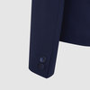 Жакет прилегающего силуэта из ткани повышенной износостойкости, на подкладке, синий цвет