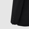 Пиджак прямого силуэта "Френч" из ткани повышенной износостойкости, черный цвет