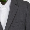 Пиджак полуприлегающего силуэта из ткани повышенной износостойкости, серый цвет