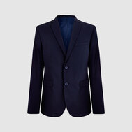 Приталенный пиджак  на подкладке, темно-синий цвет