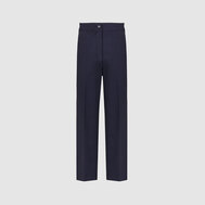 Классические прямые брюки на подкладке, синий цвет