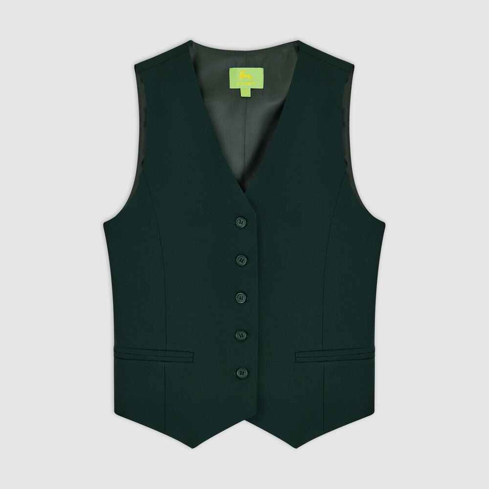 Жилет с увеличенным объемом в области талии