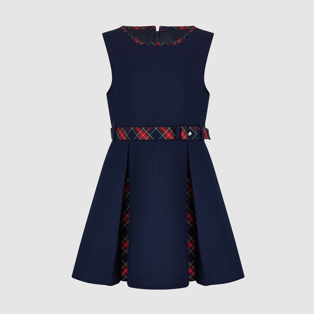 Сарафан с поясом и оборками «крылышки»